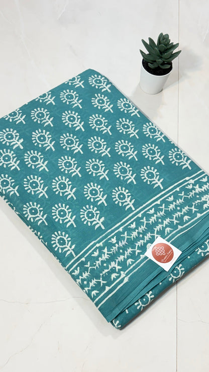 Earthy Elegance: Bagru in Mul Cotton sarees