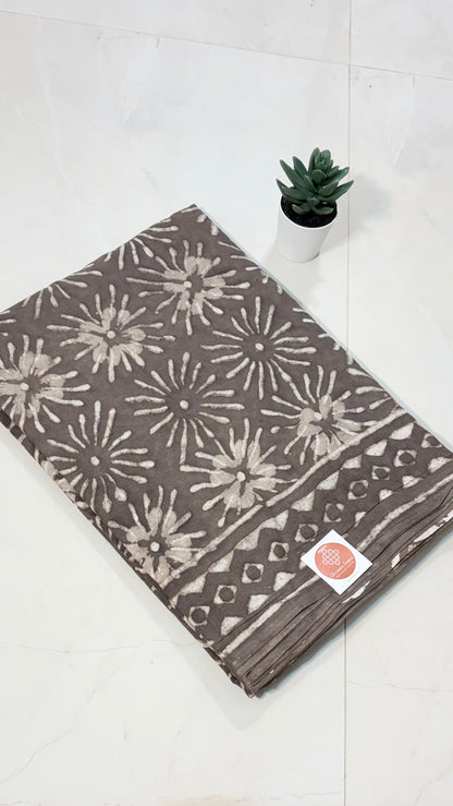 Earthy Elegance: Bagru in Mul Cotton sarees
