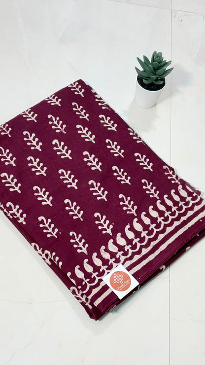 Earthy Elegance: Bagru in Mul Cotton sarees