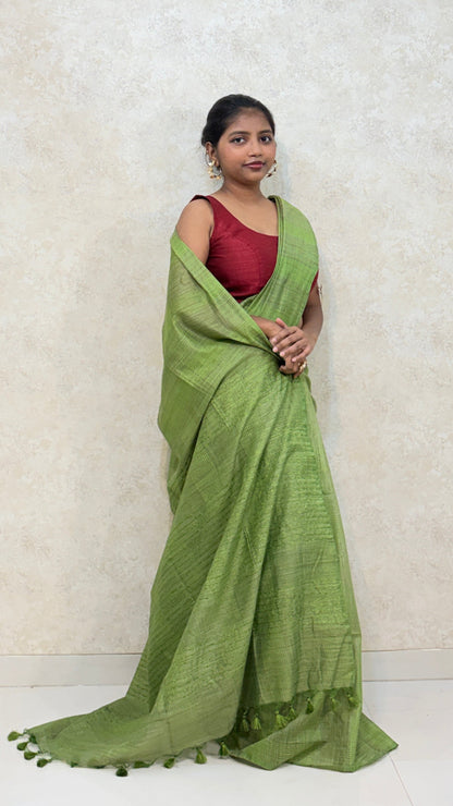 Bamboo Silk sare-Checks edition