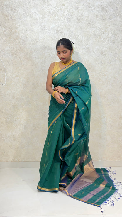 Maheshwari Magic in Diamond Edition – Graceful Weaves in Cotton Silk