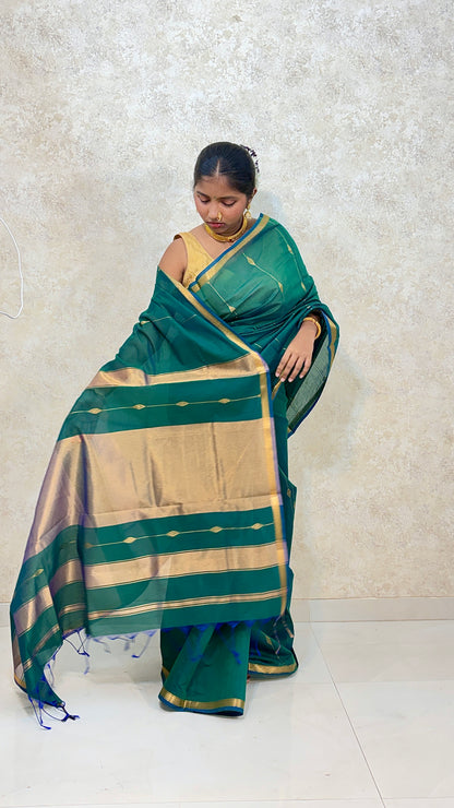 Maheshwari Magic in Diamond Edition – Graceful Weaves in Cotton Silk
