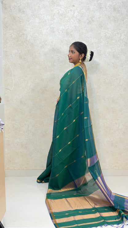 Maheshwari Magic in Diamond Edition – Graceful Weaves in Cotton Silk