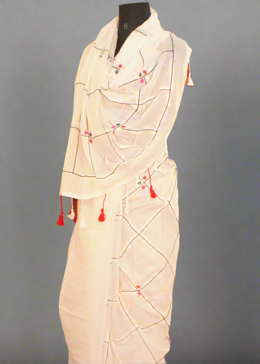 Pastel Checks – Cotton Sarees with Bold Elegance