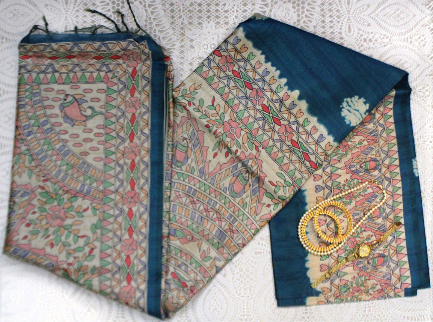 Madhubani Muse |Semi Tussar Silks