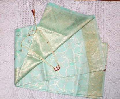 Magic Orchid  Semisilk Saree |  Pure Floral Grace