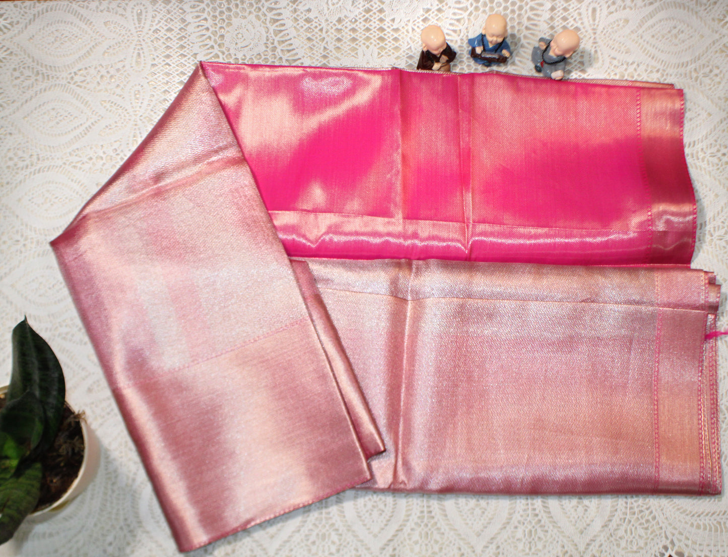 Pastel Whispers in  Golden Tissue – Jyotika-Inspired Sarees