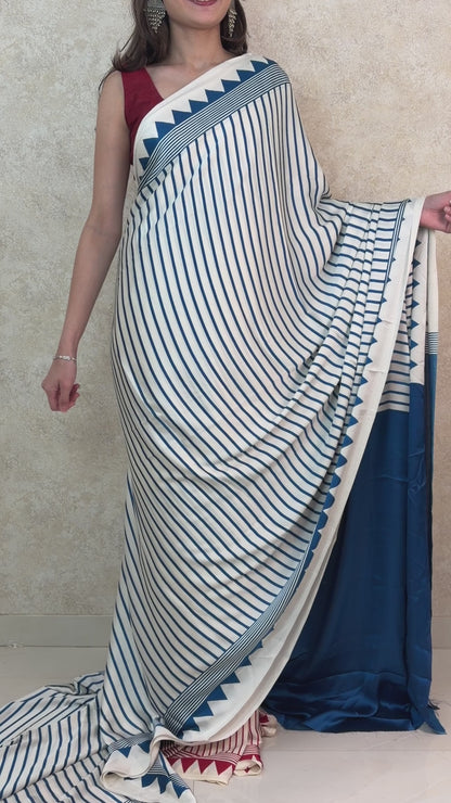 Modal Sari Mood: Verti-cool Vibes